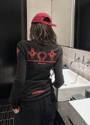 Лонг ❤️chrome hearts 🖤 100%бавовна 5