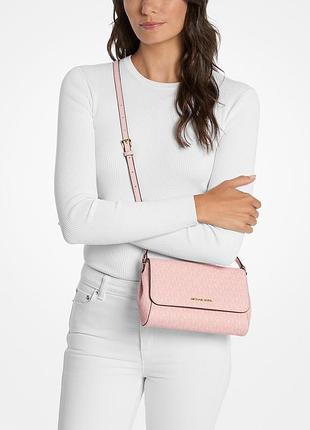 Жіноча сумка кросбоді jet setction michael kors з принтом