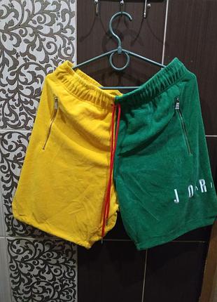 Мужские,женские шорты  nike air jordan towel shorts colorblock new originals