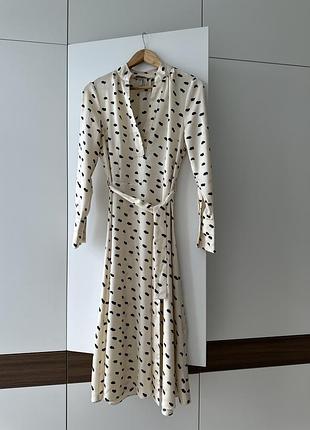 Длинное платье миди h&amp;m размер s - xs 36-34 платье приготовленное