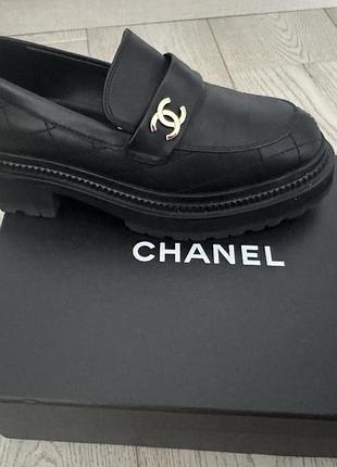 Лофери туфлі chanel, 38 р,  устілка 245 см,