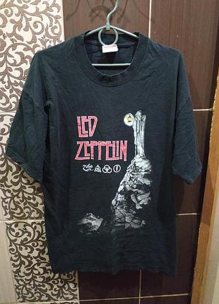 Vintage футболка led zeppelin the hermit 2000s / rock tee / fruit of the loom originals