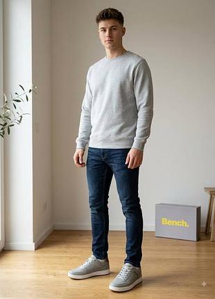 Мужские кроссовки bench серый р. 40 26 см 2