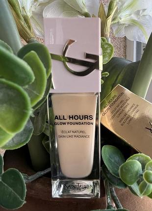 Тональный крем ysl (в оттенке ln4\ светлый нейтральный) yves saint laurent all hours glow foundation 25 мл