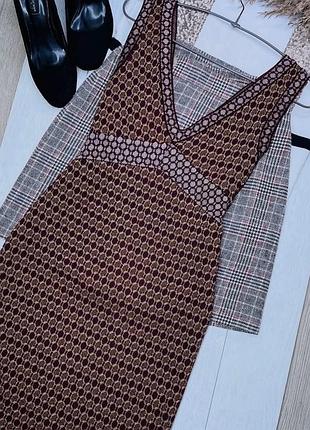 Нова в’язана сукня zara m коротке плаття трапеція різнокольорова сукня зара плаття а силуету