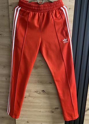Штани чоловічі adidas прямі, червоні, розмір s