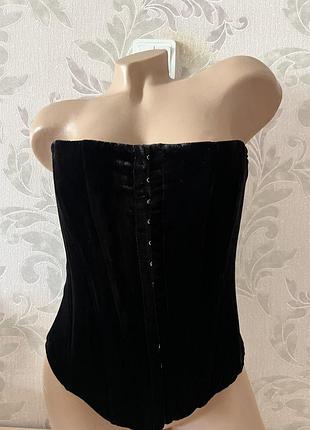 Zara  оксамитовий корсет