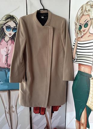 Пальто zara шерстяное