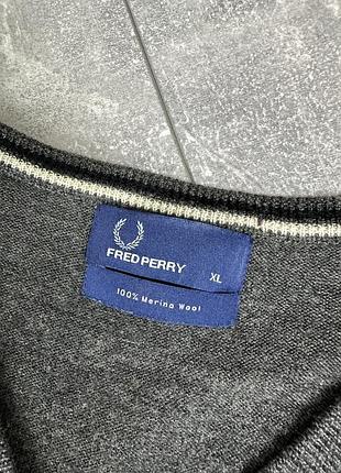Fred perry свитер шерстяной 2