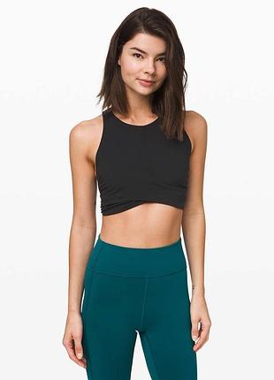 Lululemon   женский спортивный кроп-топ майка