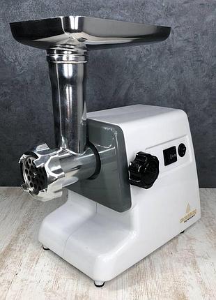 Мясорубка электрическая crownberg cb-4214 с соковыжималкой, 2500 вт