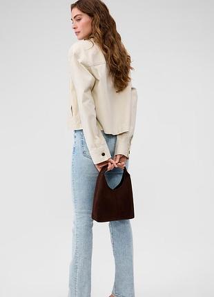 Сумка на плече gap штучна замша