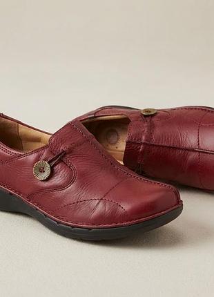 Кожаные туфли лоферы clarks un loop unstructured оригинал 40-41 размер (стелька 26-26.5 см)