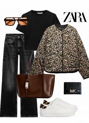 Бестселер!  нова дуже красива та практична леопардова куртка zara/зара. іспанія.