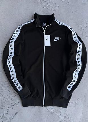Чоловіча осіння кофта nike premium з лампасами