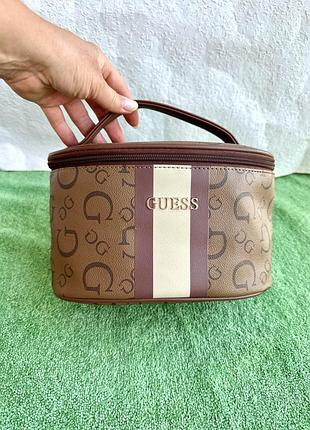 Б’юті-косметичка валіза guess / брендовий кейс для косметики