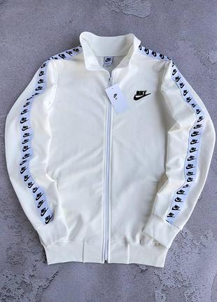 Чоловіча осіння кофта nike premium з лампасами