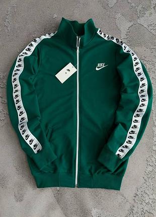 Чоловіча осіння кофта nike premium з лампасами