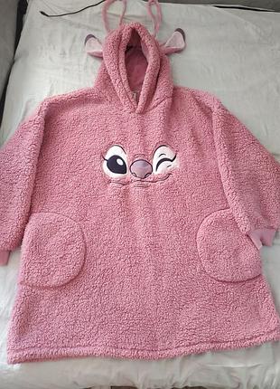 Тепле вбрання з капюшоном для дому на зимовий період, герайз. stitch.