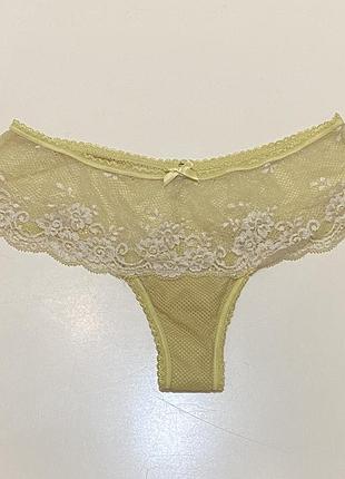 Tezenis нкймовірні жовті сітчасті трусики з мереживом