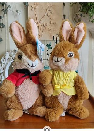 Оригинальные мягкие игрушки кролик питтер и фопси peter rabbit disney