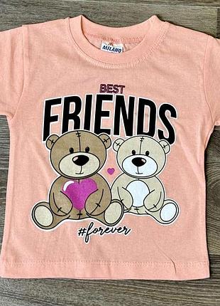 Футболка для девочек "friends" 98