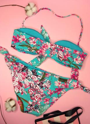 Цветочный купальник-бандо с бикини miss bikini luxe 7sins victoria's secret5 фото