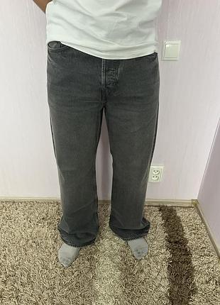 Джинси чоловічі h&m сірі прямі
