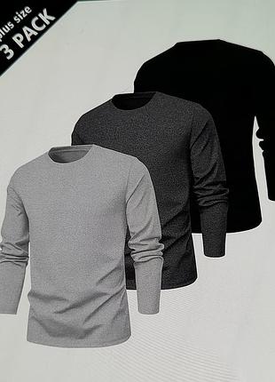 Ого-го какой размерчик мужской лонгслив, футболка с рукавом батал 6xl