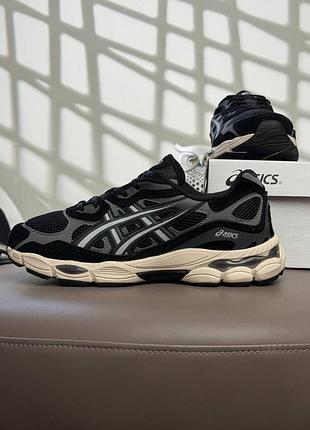 Asics gel-nyc black grey beige
