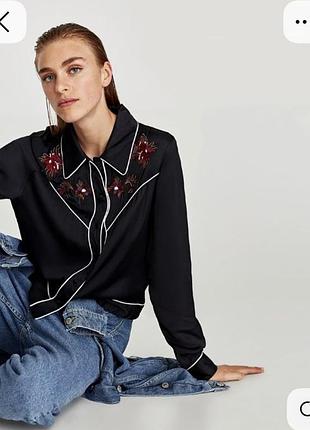 Красива атласна сорочка zara🌿
