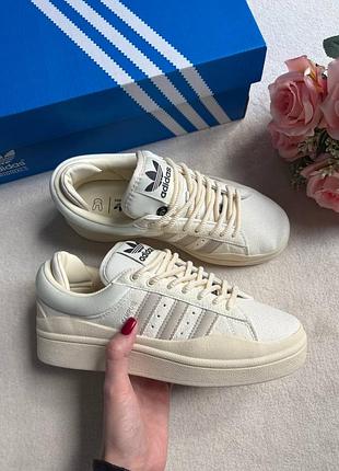 Жіночі кросівки adidas campus bad bunny beige