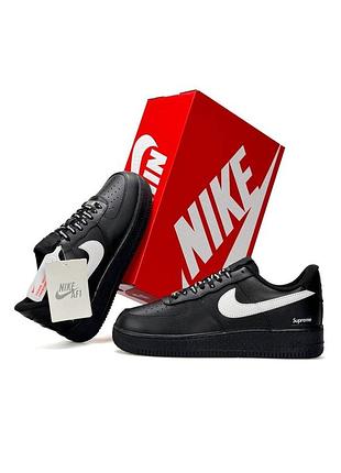 Nike air force 1 low w supreme black white