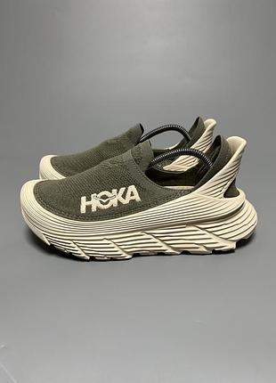Кросівки для комфортної ходьби та бігу оригінал hoka one one restore tc aerino “sea moss vanilla” merino wool  1162534-sssv
