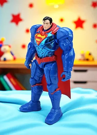 Колекційна фігурка superman metal force (серія xl metal force heroes) заввишки 30 см від виробника spin master , оригінал америка