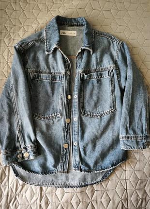 Джинсова сорочка zara