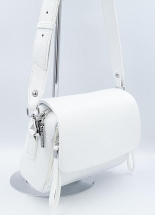 Сумка женская кожаная polina & eiterou c1123 white