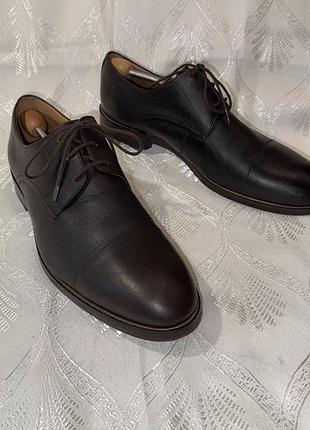 Мужские кожаные туфли clarks craftmaster (дерби) р.47 (32.00см)