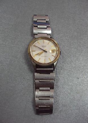 Часы наручные с браслетом мужские мираж автоматик miraz incabloc automatic на ходу №3079