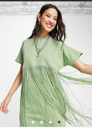 Платье с бахромой asos