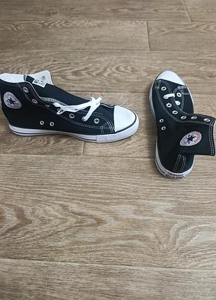 Кеди converse all star chuck taylor високі, чорні, розмір 41.5-42