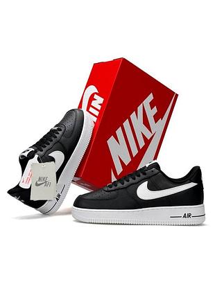 Nike air force 1 low black on white