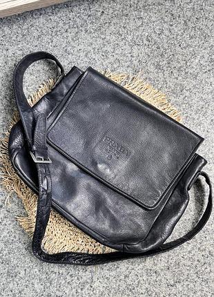 Шкіряна сумка брендова prada😍