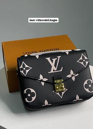 Сумочка pochette métis black & beige monogram empreinte giant💘