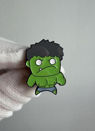 Пін значок металевий брошка халк hulk — marvel, месники (avengers), зелений супергерой