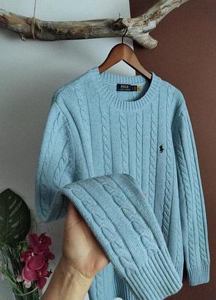 Шерстяной джемпер polo ralph lauren джемпер с шерстью в косы унисекс кабельная повязка новая