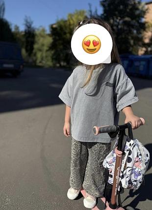 Джинсы лео на резинке