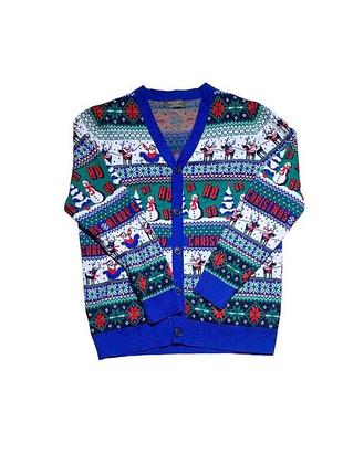 Новогодний мужской кардиган primark / ugly christmas sweater (xl)