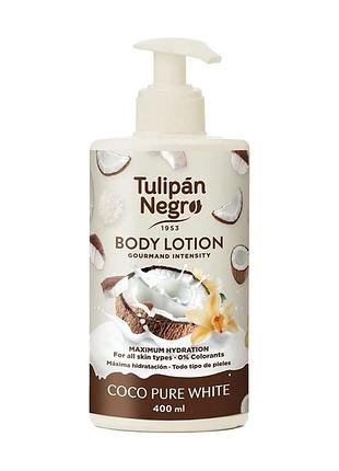 Парфюмированный лосьон для тела tulipan negro coco pure white (400 мл)