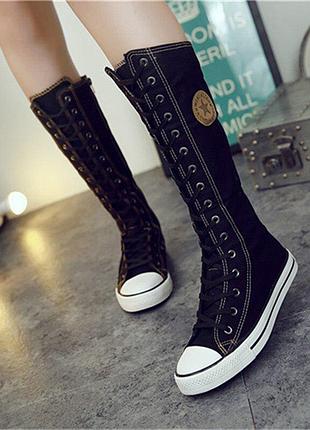 Жіночі високі кеди yuan bu knee high 40 розмір